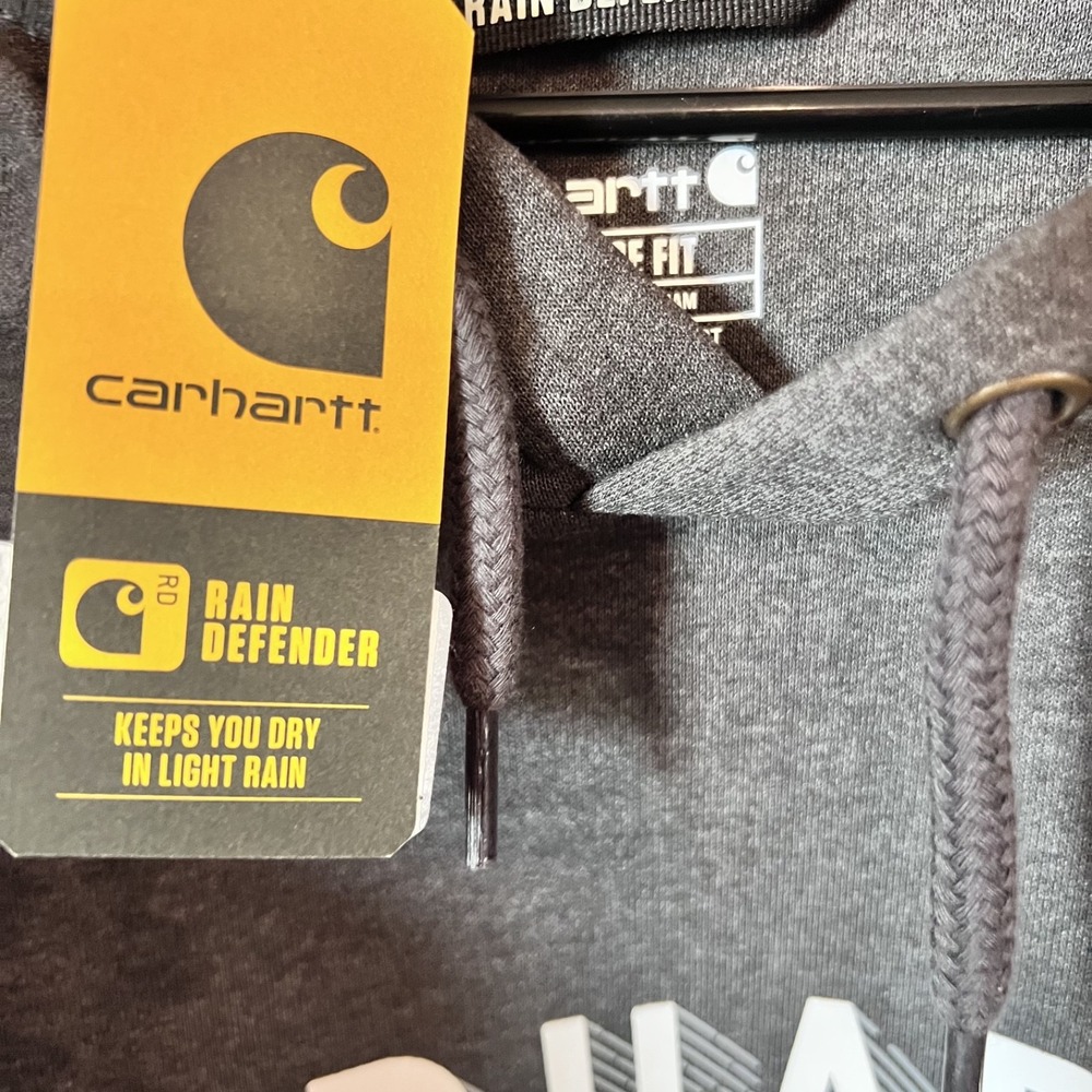 CARHARTT-Men's Rain Defender Dark Gray Hoodie Size 3XL NWT - Picture 16 of 16